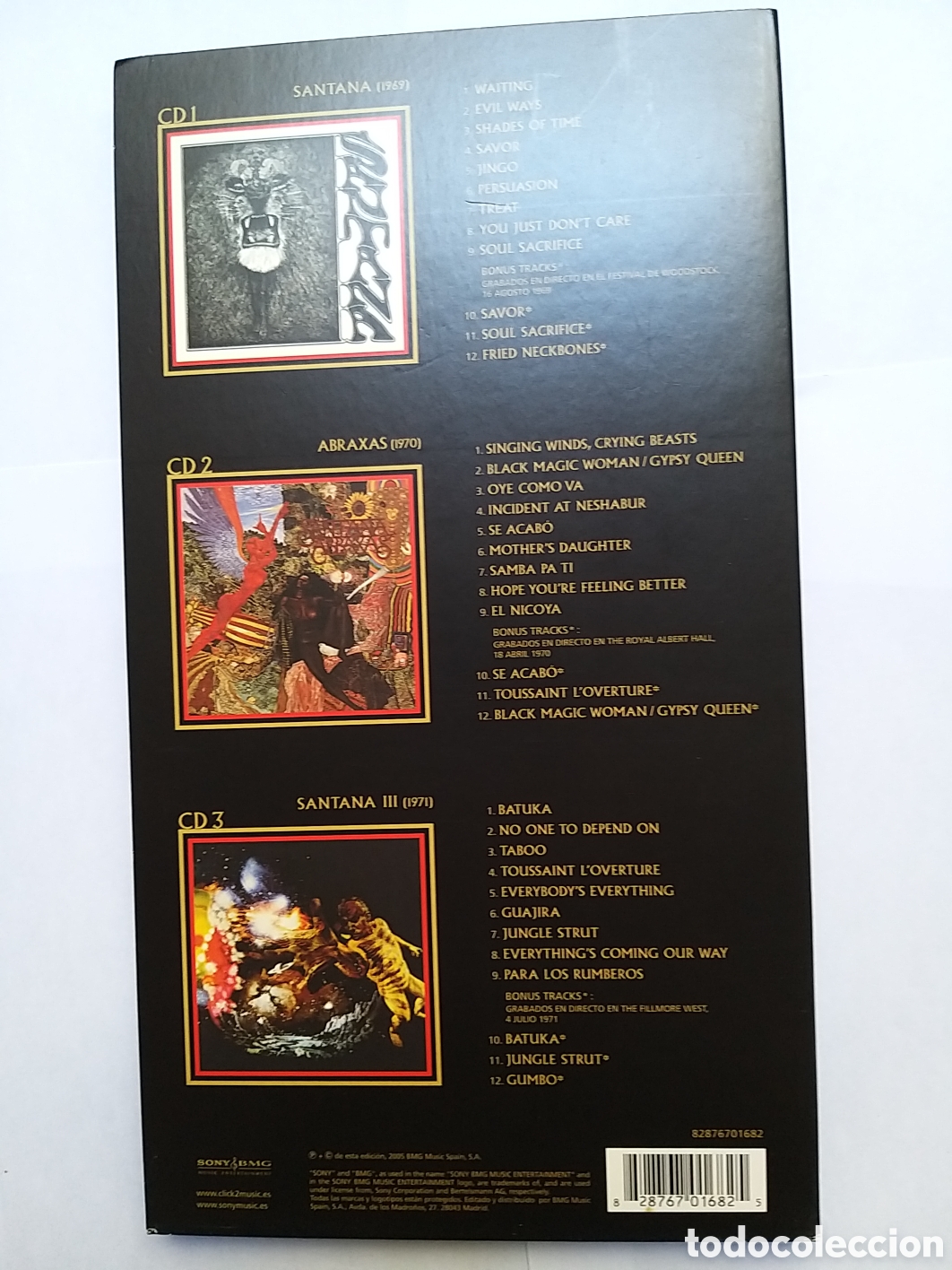 CDs de m&uacute;sica: SANTANA - TRILOGIA - 3 CD BOX SET - Foto 2