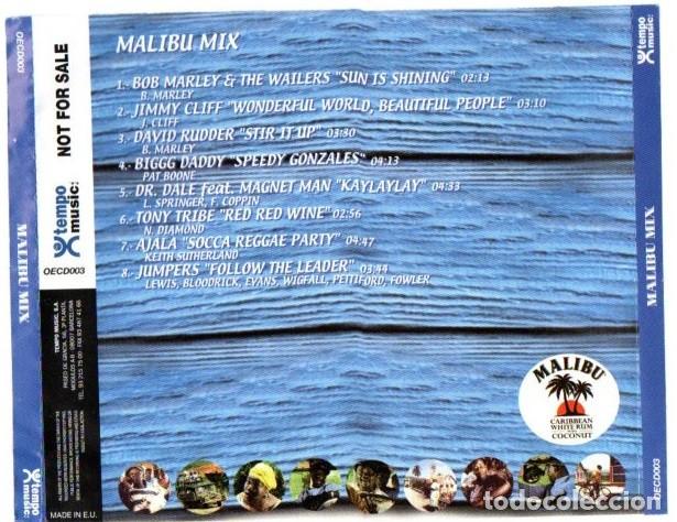 CDs de m&uacute;sica: CD PROMO MALIBU MIX (2000) - Foto 2