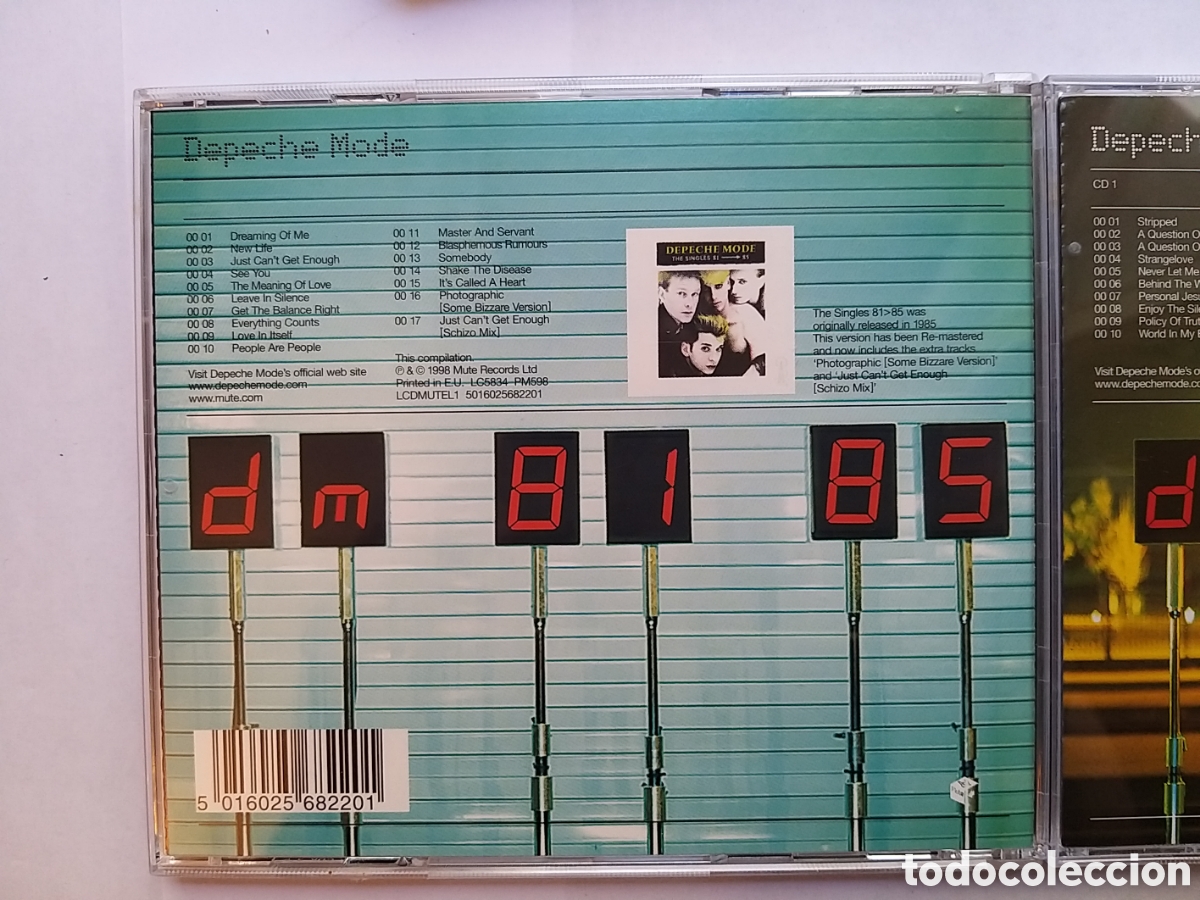 CDs de m&uacute;sica: DEPECHE MODE - THE SINGLES 81-98 - 3 CD SET - Foto 6