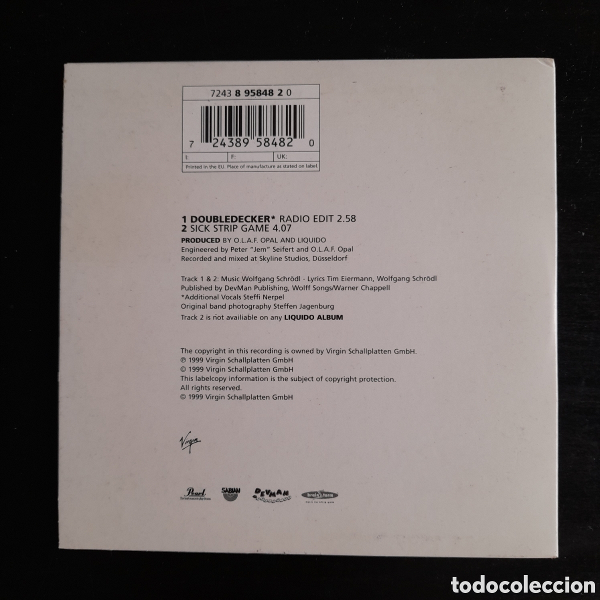CDs de m&uacute;sica: Liquido &ndash; Doubledecker. CD, Single 1999 Alemania - Foto 2