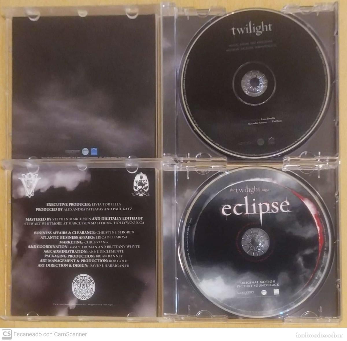 CDs de m&uacute;sica: B.S.O. TWILIGHT + ECLIPSE - 2 CDs (MUSE, LINKIN PARK, UNKLE, PARAMORE...) - Foto 3