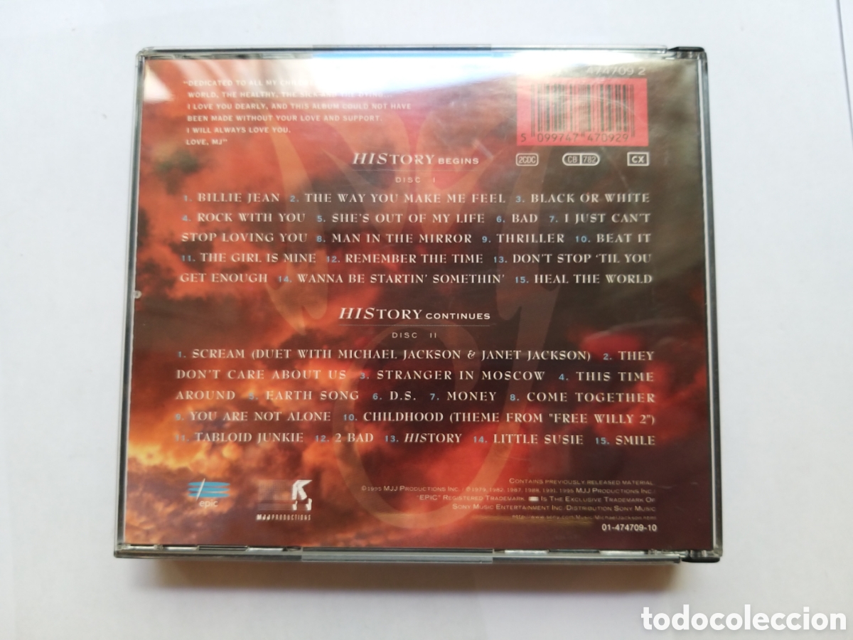 CDs de m&uacute;sica: MICHAEL JACKSON - HISTORY + SCREAM - 3 CD SET - Foto 4