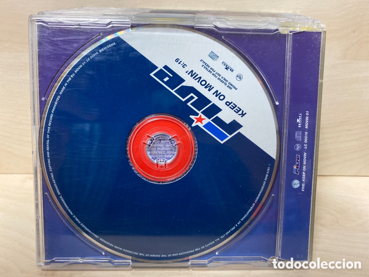 CDs de m&uacute;sica: Five - Keep On Movin (CD, Single) - Foto 2