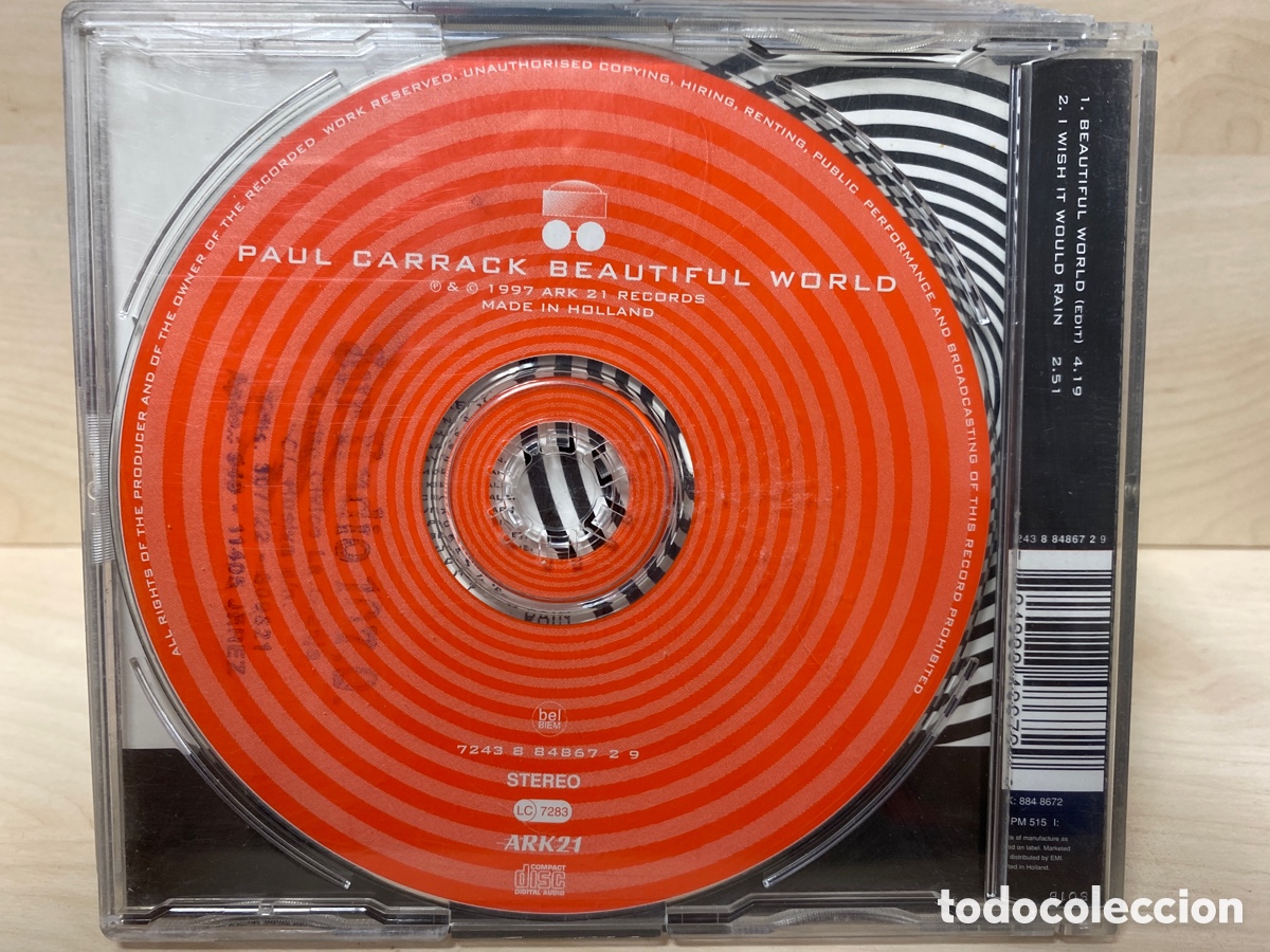 CDs de m&uacute;sica: Paul Carrack - Beautiful World (CD, Single) - Foto 2