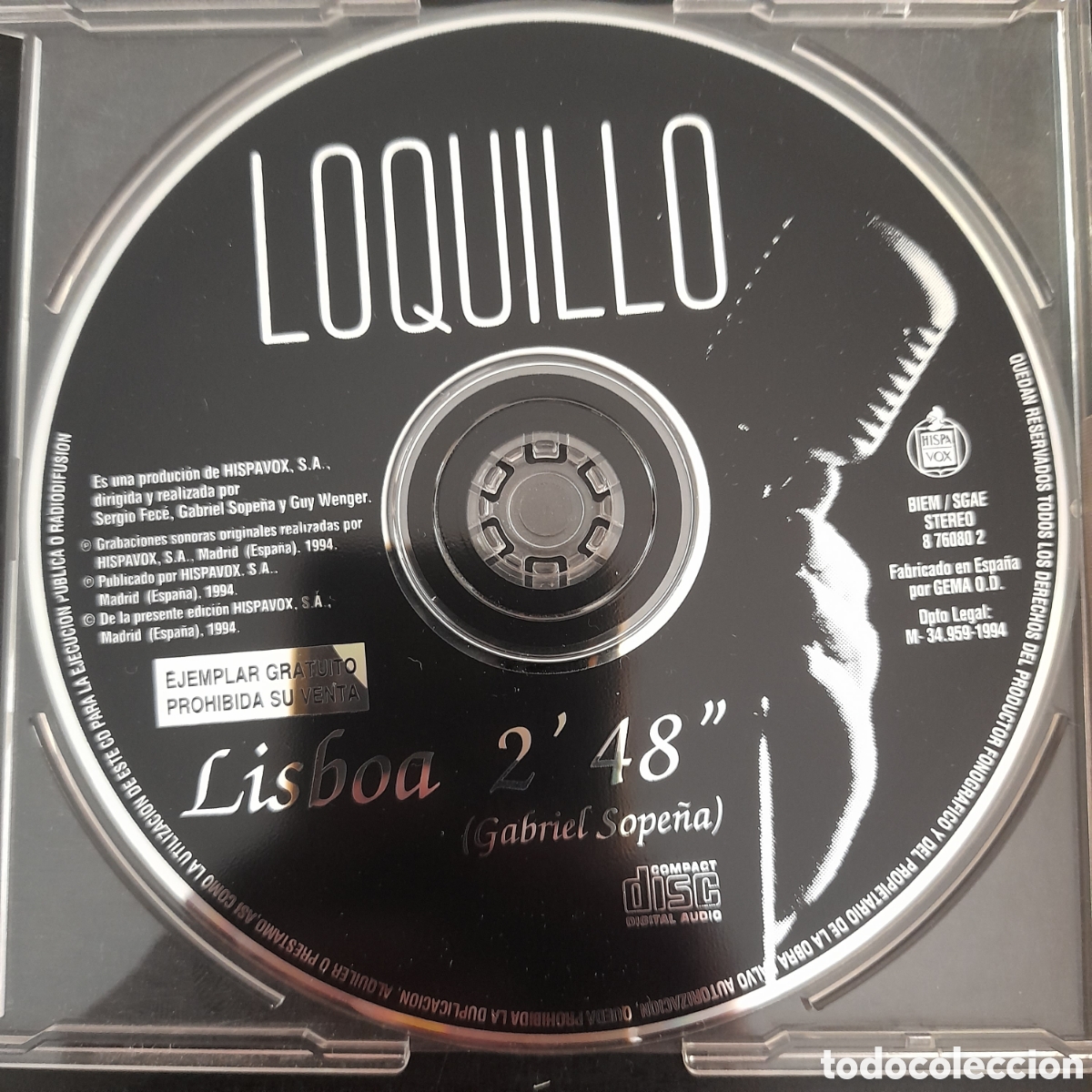CDs de m&uacute;sica: Loquillo &ndash; Lisboa. CD, Single, Promo - Foto 3