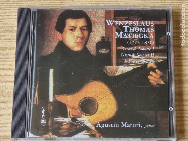 CDs de m&uacute;sica: WENZESLAUS THOMAS MATIEGKA - GRANDE SONATE FOR GUITAR - AGUSTIN MARURI - EMEC 1999