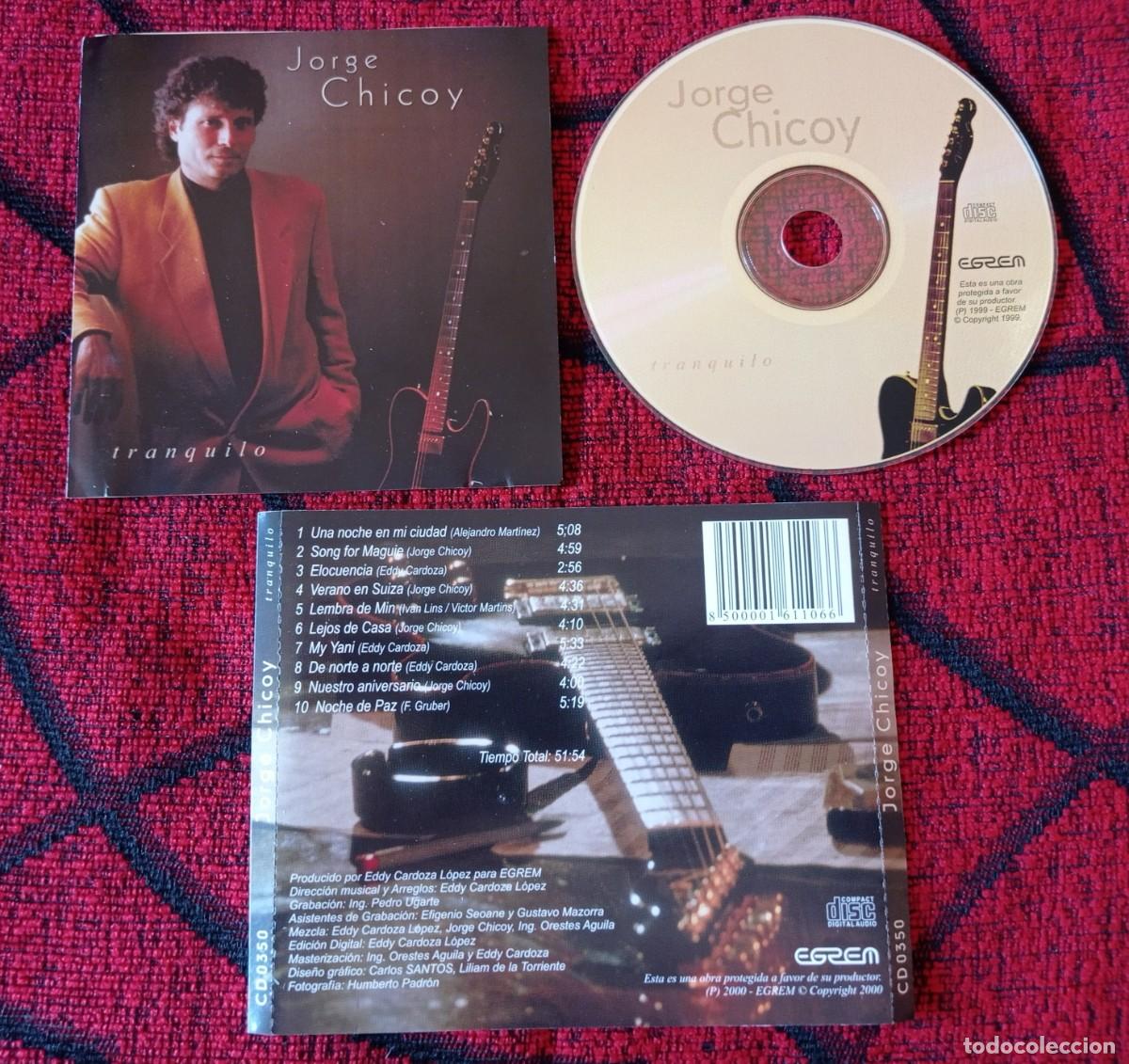 CDs de m&uacute;sica: JORGE CHICOY ** Tranquilo ** CD ORIGINAL 1999 - Foto 1
