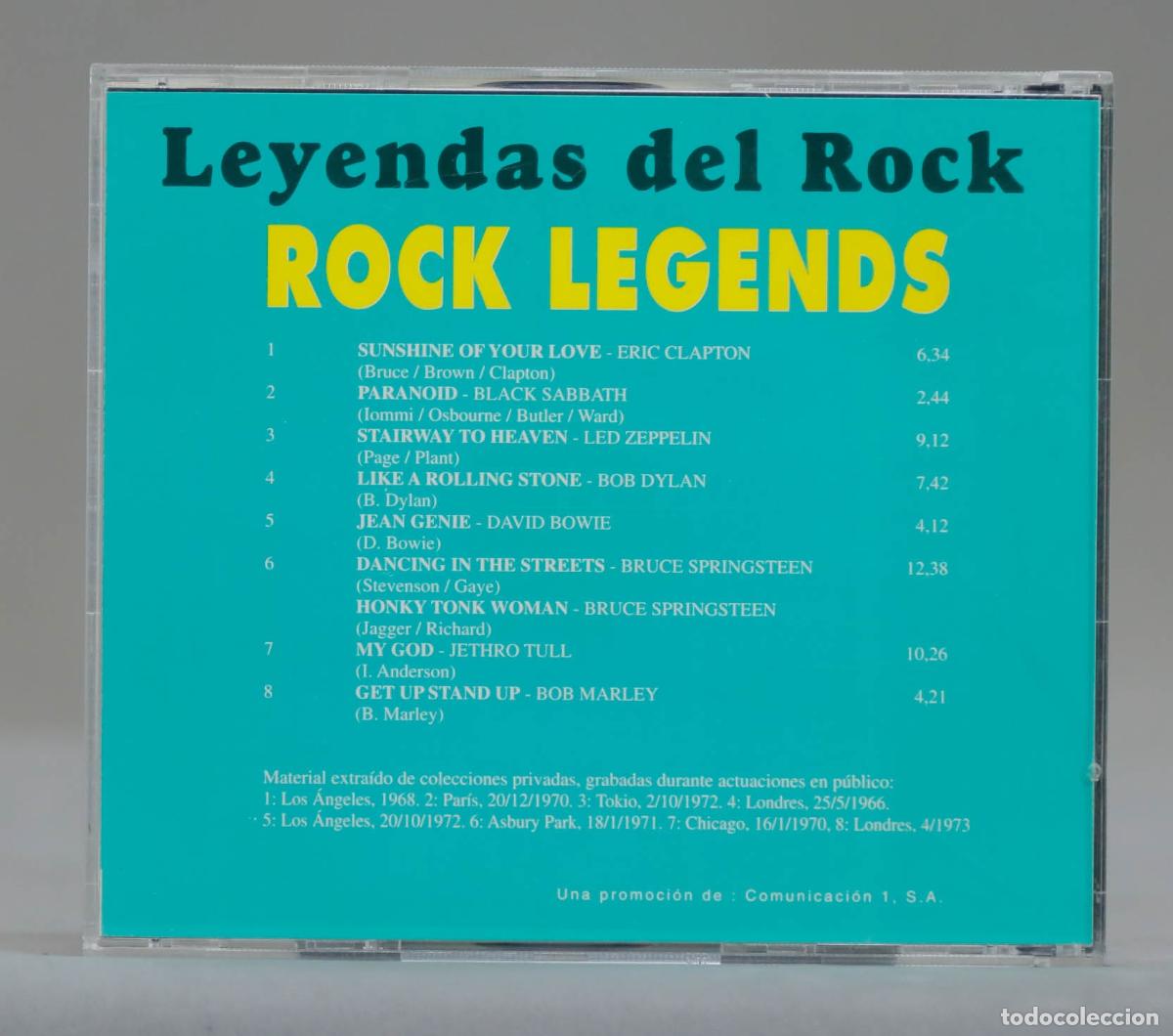 CDs de m&uacute;sica: CD. Leyendas Del Rock. 2 - Foto 2