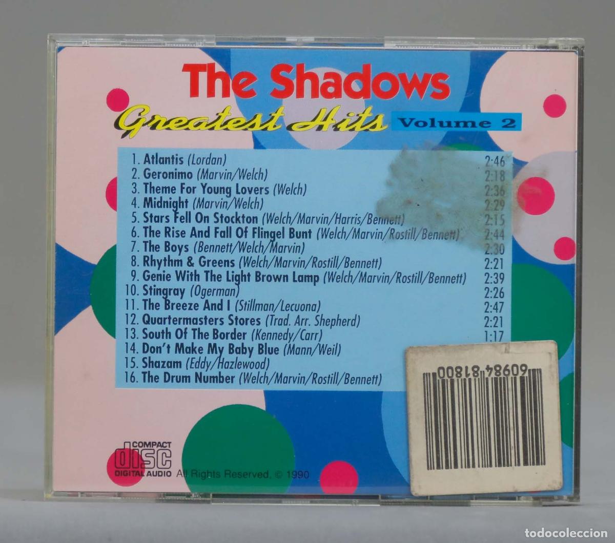 CDs de m&uacute;sica: CD. The Shadows &ndash; Greatest Hits Volume 2 - Foto 2