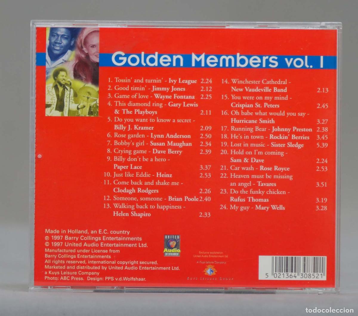 CDs de m&uacute;sica: CD. Various &ndash; Golden Members Vol. 1 - Foto 2