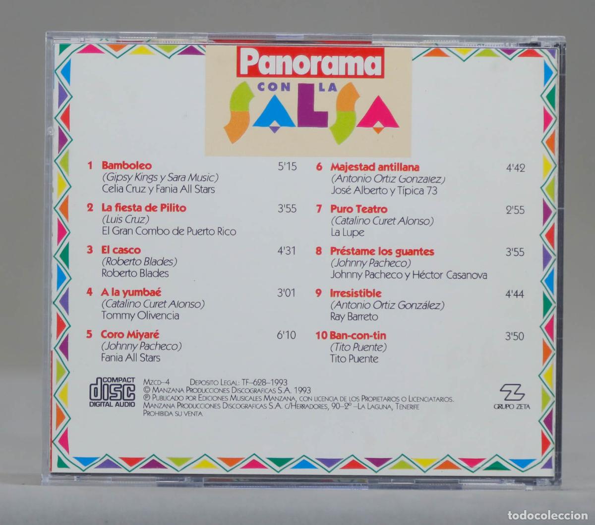 CDs de m&uacute;sica: CD. PANORAMA CON LA SALSA. 4 - Foto 2