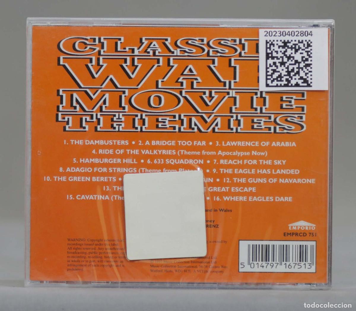 CDs de m&uacute;sica: CD. CLASSIS WAR MOVIE THEMES. PRECINTADO - Foto 2