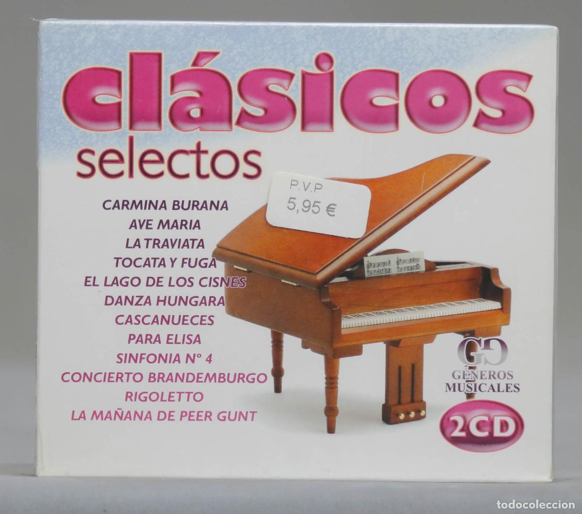 CDs de m&uacute;sica: 2 CD. CLASICOS SELECTOS. PRECINTADO - Foto 1