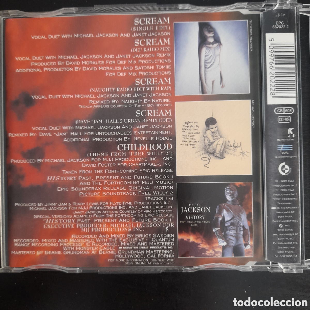 CDs de m&uacute;sica: Michael Jackson &ndash; Scream. 1995, Europa. CD, Maxi-Single - Foto 3