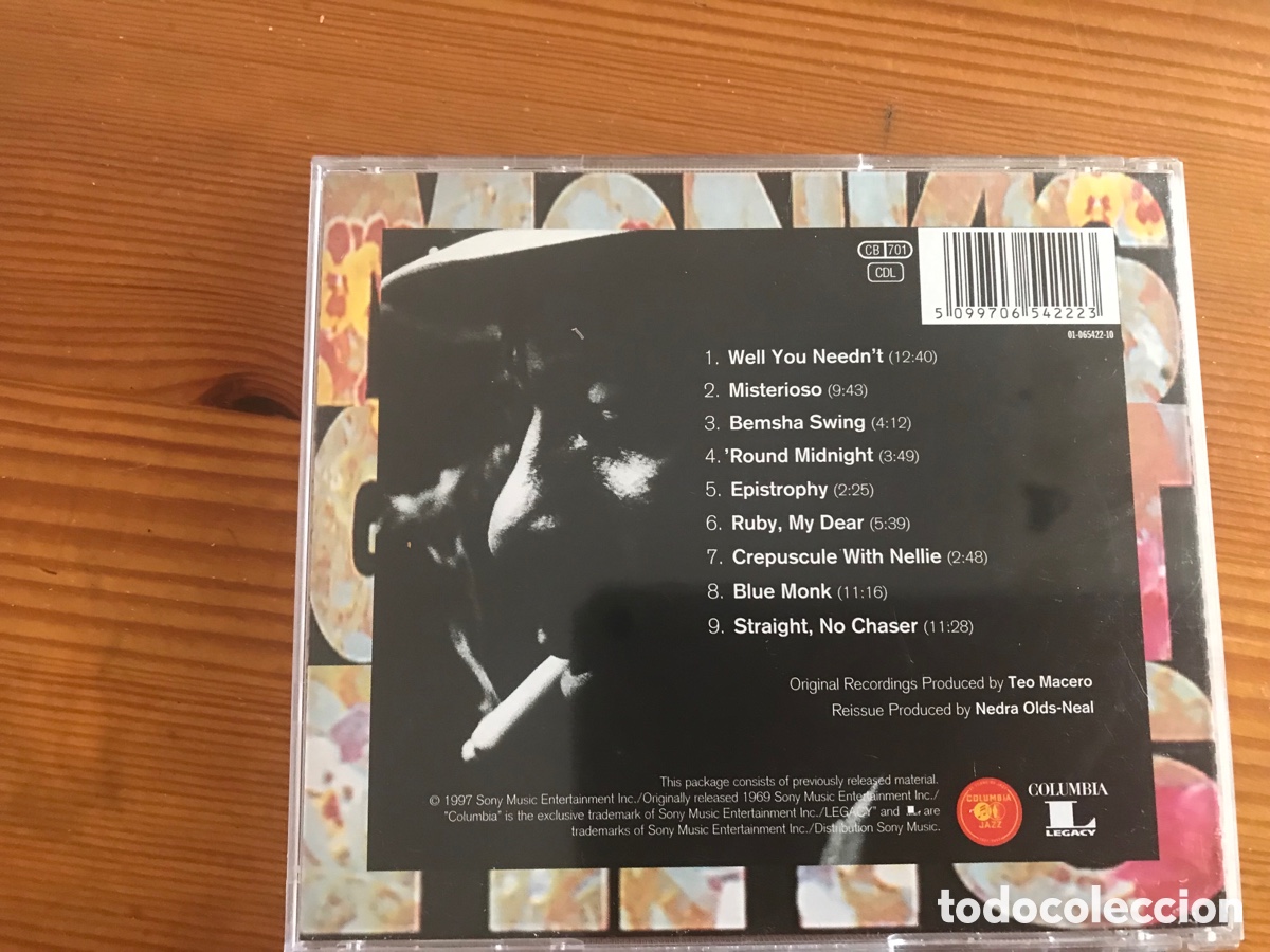 CDs de m&uacute;sica: Monk&rsquo;s Greatest hits. Thelonious Monk - Foto 3