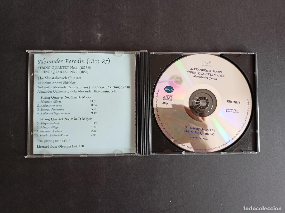 CDs de m&uacute;sica: BORODIN - String quartets 1 & 2 - Shostakovich Quartet - Regis - Foto 2