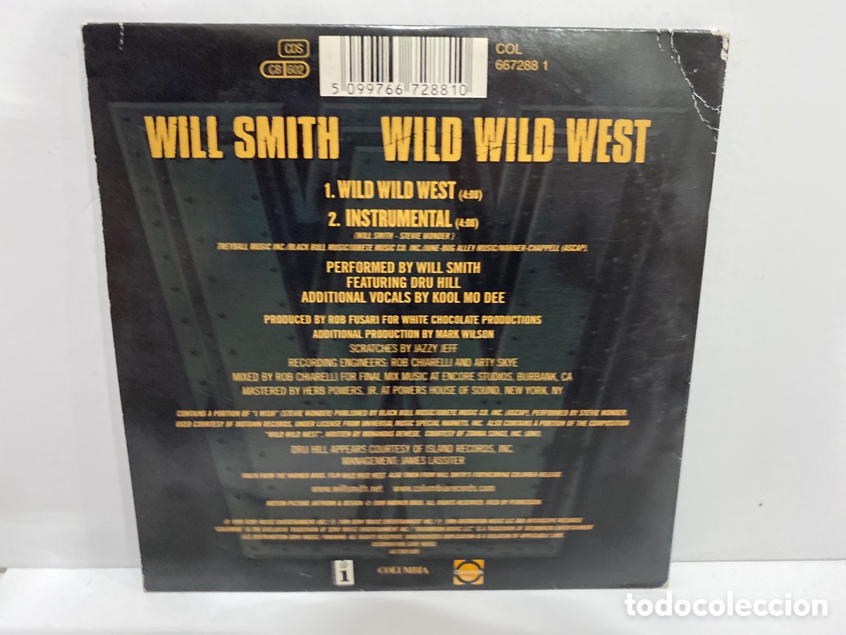 CDs de m&uacute;sica: Will Smith - Wild Wild West (CD, Single) - Foto 2