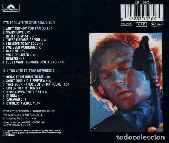CDs de m&uacute;sica: Van Morrison &ndash; Its Too Late To Stop Now - 2 x CD - Foto 2