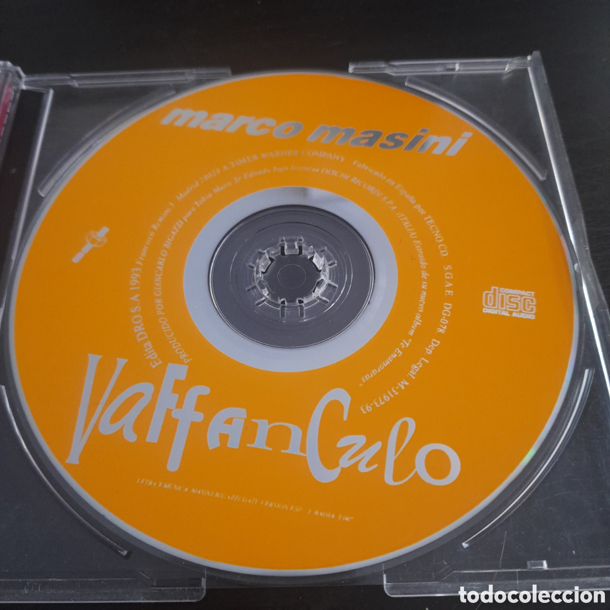 CDs de m&uacute;sica: Marco Masini &ndash; Vaffanculo. CD, Single 1993 Espa&ntilde;a - Foto 2