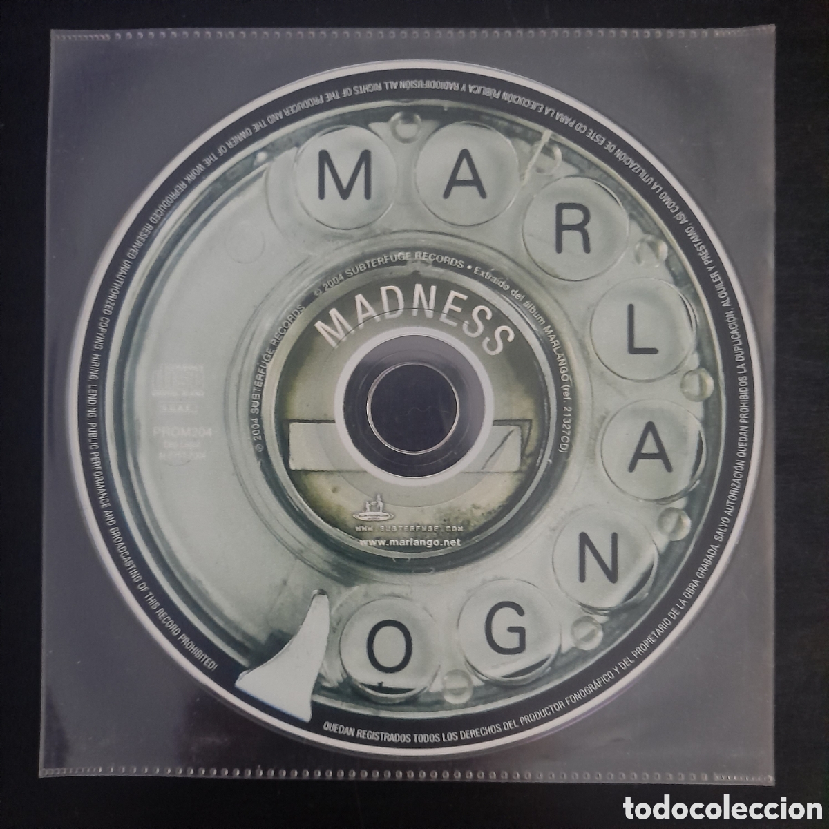 CDs de m&uacute;sica: Marlango &ndash; Madness. CD, Single, Promo 2004 - Foto 2