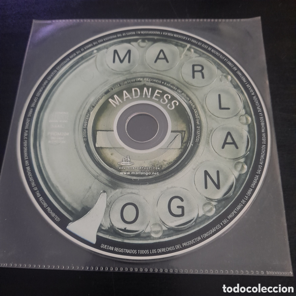 CDs de m&uacute;sica: Marlango &ndash; Madness. CD, Single, Promo 2004 - Foto 1