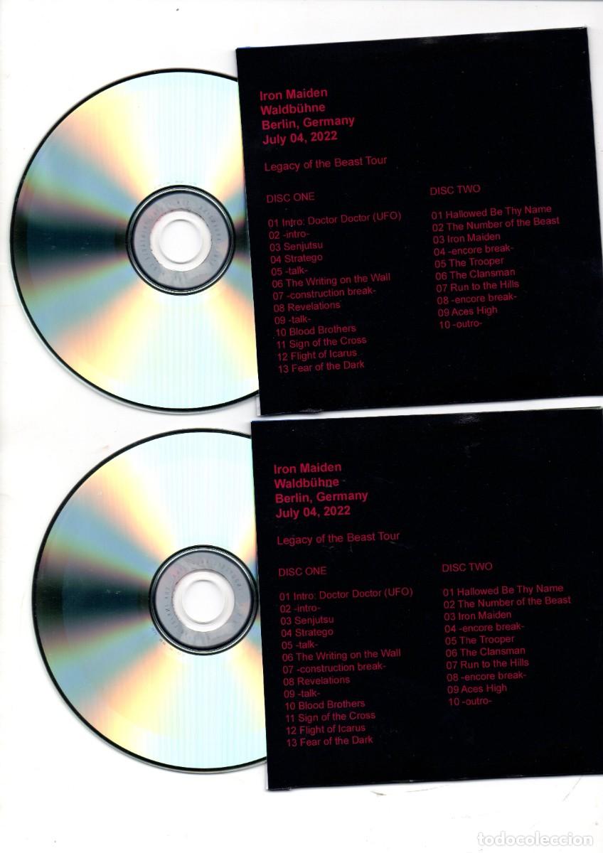 CDs de m&uacute;sica: Iron Maiden Future Past Double CD - Berlin Germany 22 - Foto 2