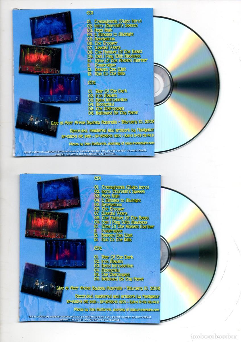 CDs de m&uacute;sica: Iron Maiden Double CD - Sydney 08 - Foto 2