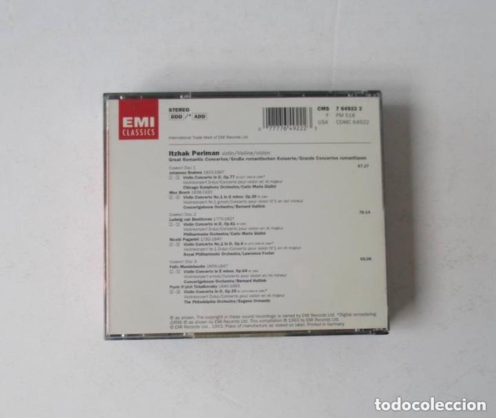 CDs de m&uacute;sica: ITZHAK PERMIAN GREAT ROMANTIC CONCERTOS - 3CD - Foto 4