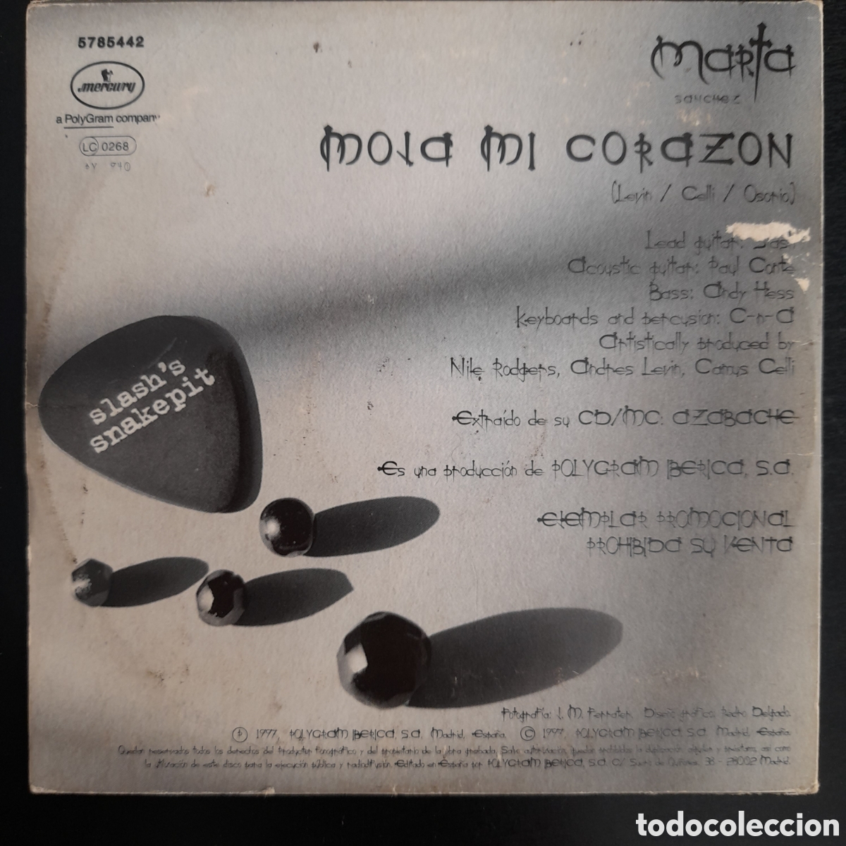 CDs de m&uacute;sica: Marta S&aacute;nchez &ndash; Moja Mi Coraz&oacute;n. CD, Single, Promo - Foto 2