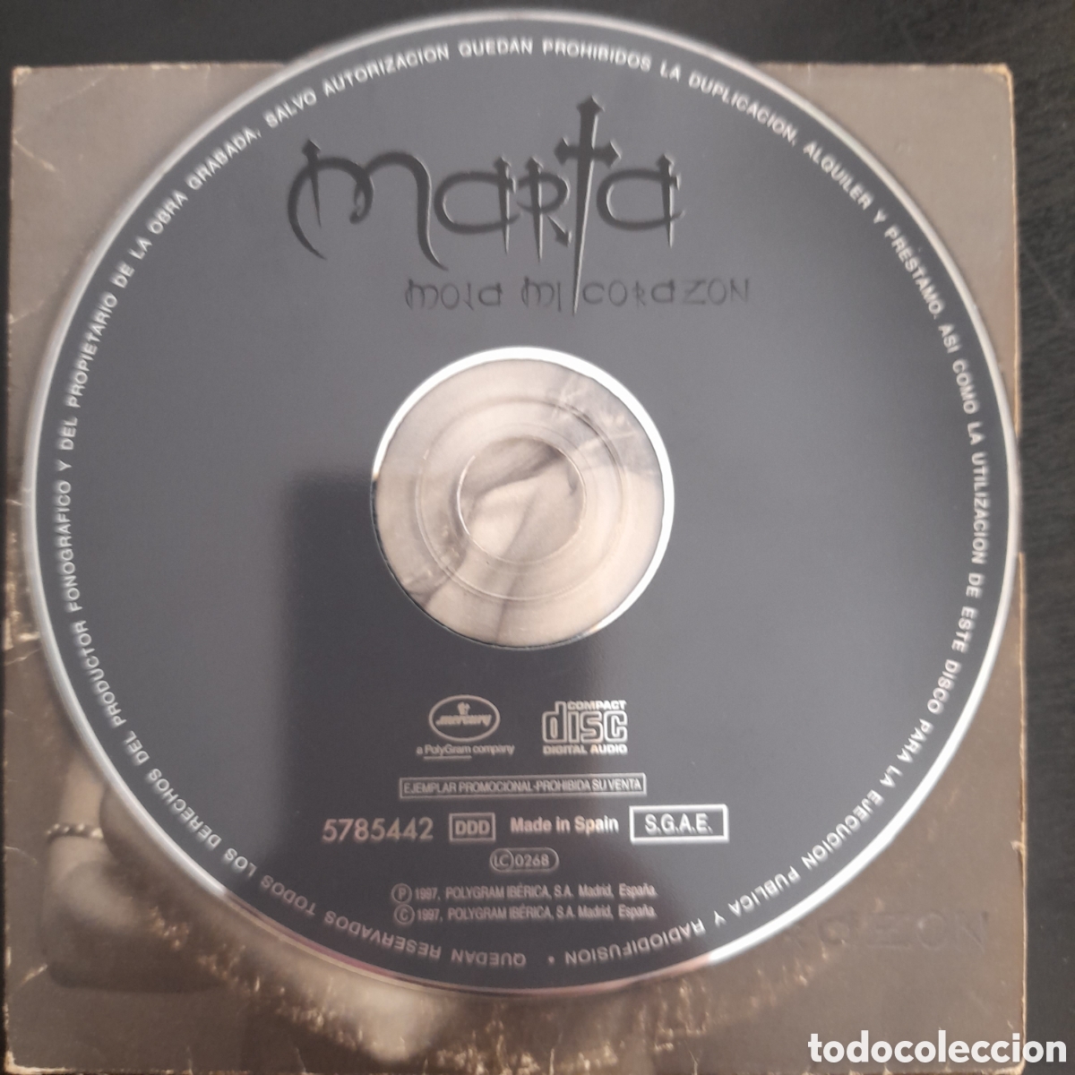 CDs de m&uacute;sica: Marta S&aacute;nchez &ndash; Moja Mi Coraz&oacute;n. CD, Single, Promo - Foto 3