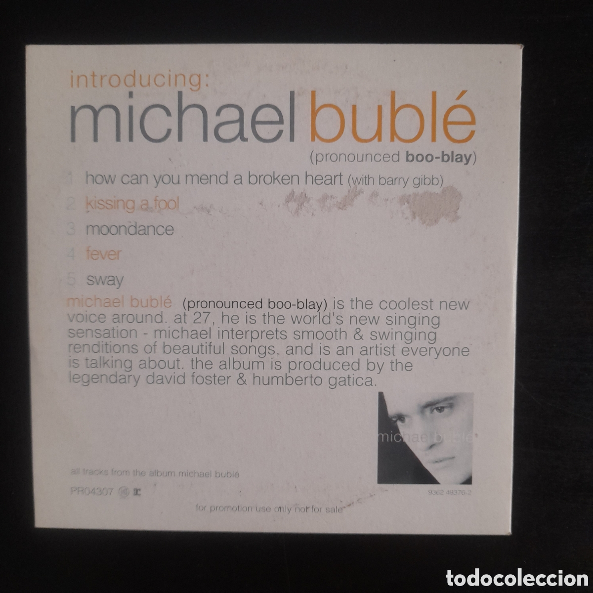 CDs de m&uacute;sica: Michael Bubl&eacute; &ndash; Introducing: Michael Bubl&eacute;. CD, Sampler 2003 UK Europa - Foto 2