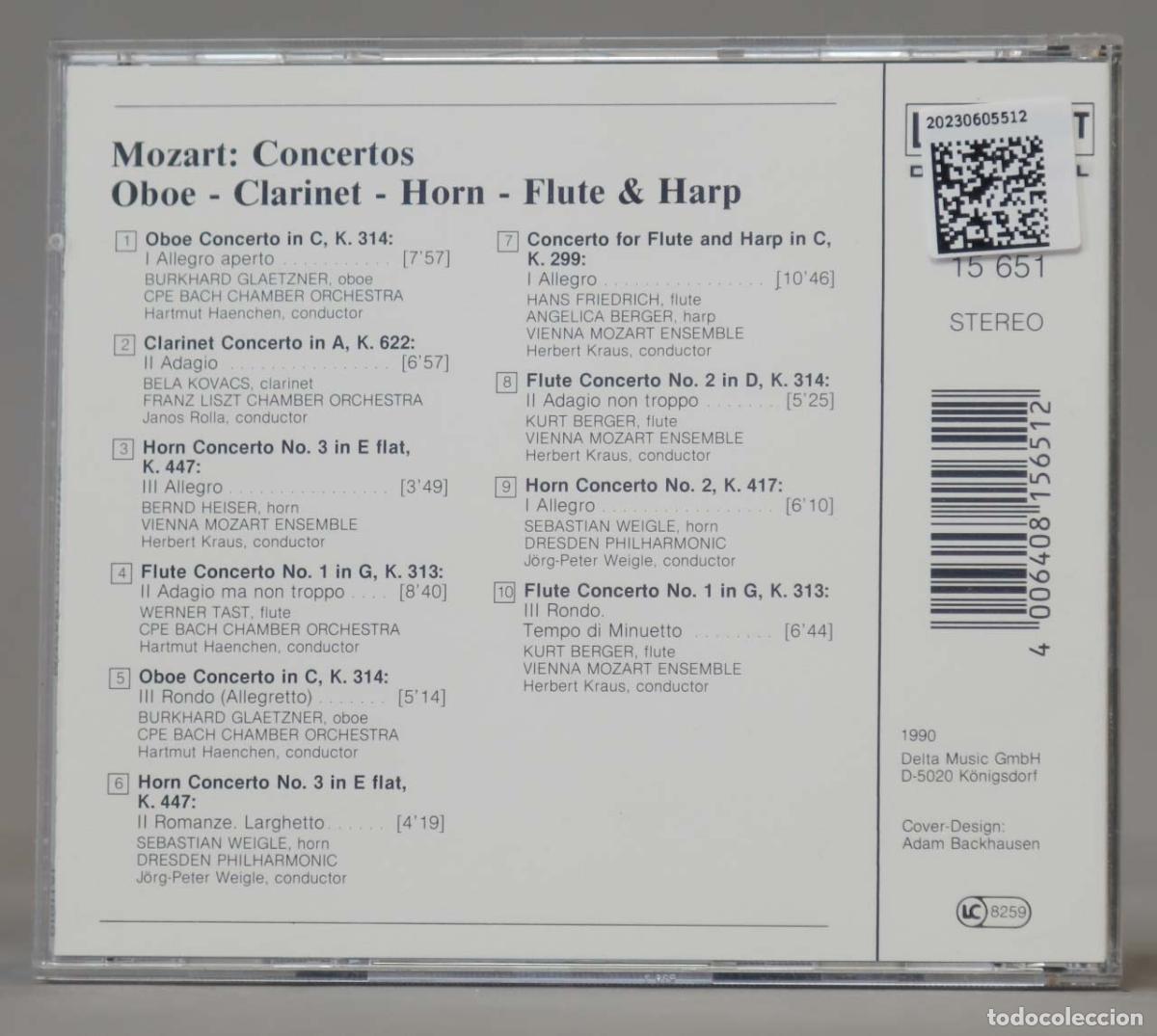 CDs de m&uacute;sica: CD. W.A. Mozart &ndash; Concertos - Foto 2