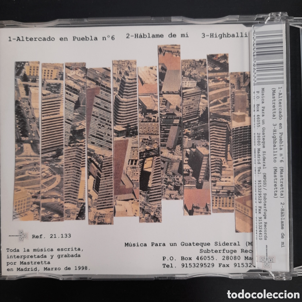 CDs de m&uacute;sica: Mastretta &ndash; Highballito. CD, EP (3 Trks) - Foto 2