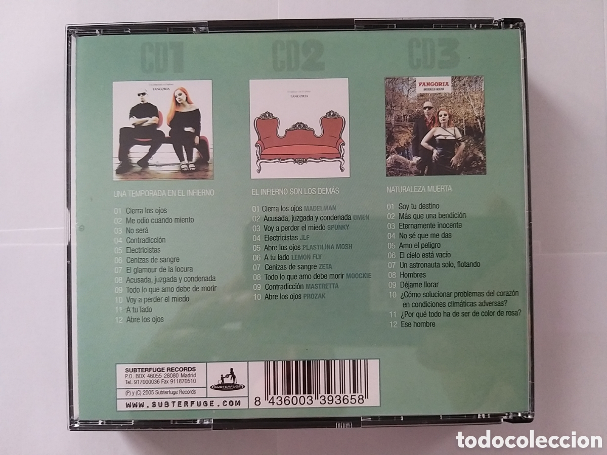 CDs de m&uacute;sica: FANGORIA 3 x CD BOX SET - Foto 2