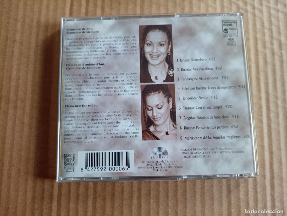 CDs de m&uacute;sica: GINESA ORTEGA - SIENTO CD NUEVO - Foto 3