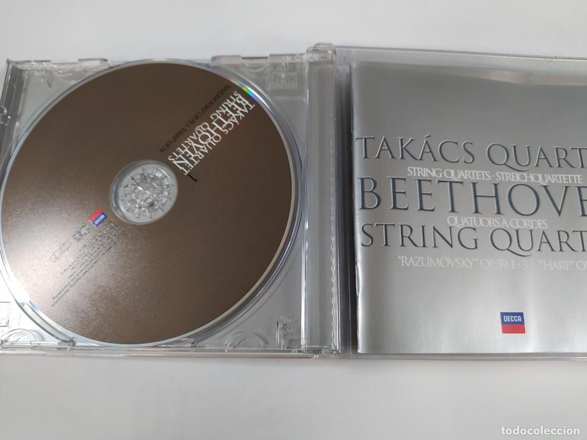 CDs de m&uacute;sica: TAKACS QUARTET. STRING QUARTETS. BEETHOVEN. STRING QUARTETS. DOBLE CD. DECCA. TDKCD243 - Foto 3