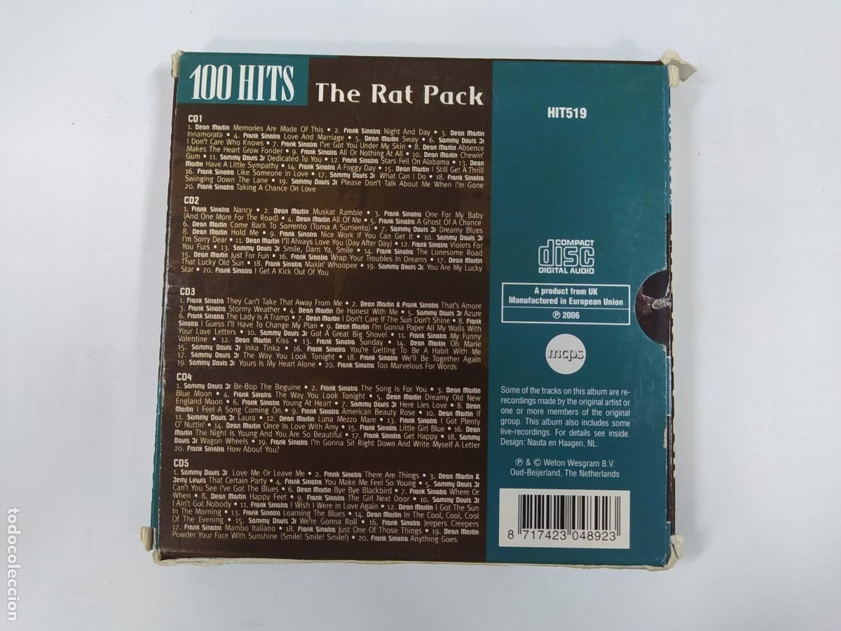 CDs de m&uacute;sica: THE RAT PACK. 100 HITS. 5 CDS. TDKCD244 - Foto 2