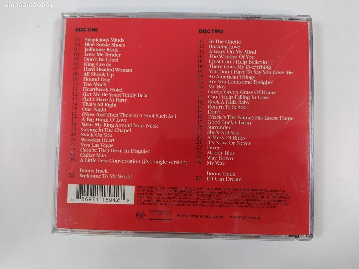 CDs de m&uacute;sica: ELVIS. THE KING. DISC TWO. CD. TDKCD240 - Foto 2