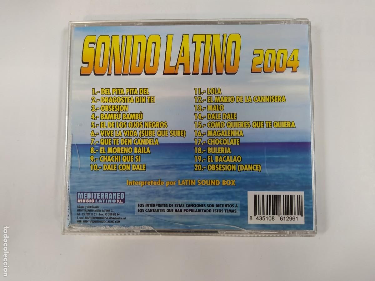 CDs de m&uacute;sica: SONIDO LATINO 2004. 20 &Eacute;XITOS. CD. TDKCD246 - Foto 2