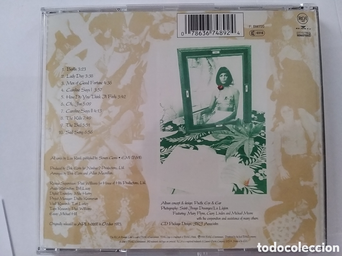 CDs de m&uacute;sica: LOU REED - BERLIN - 25TH ANNIVERSARY EDITION CD - Foto 3