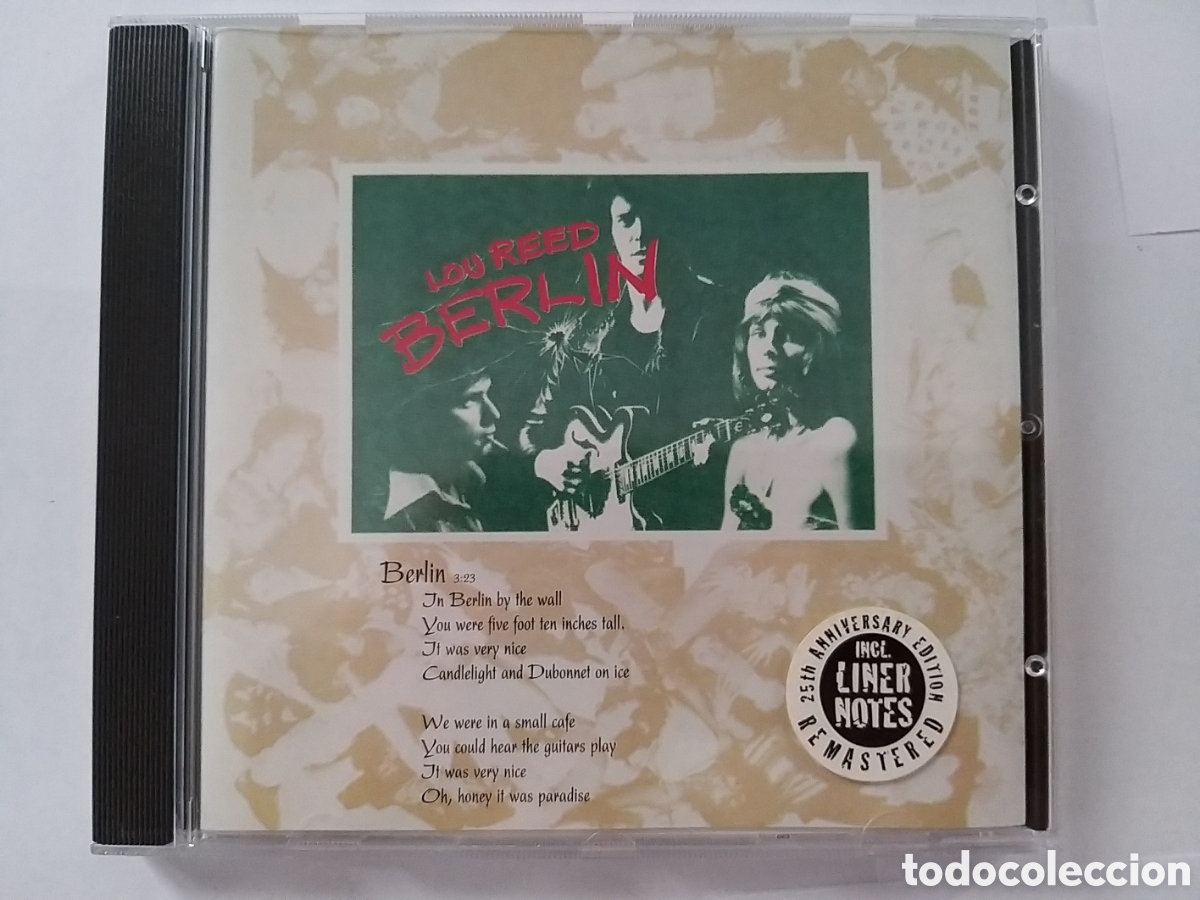 CDs de m&uacute;sica: LOU REED - BERLIN - 25TH ANNIVERSARY EDITION CD - Foto 1