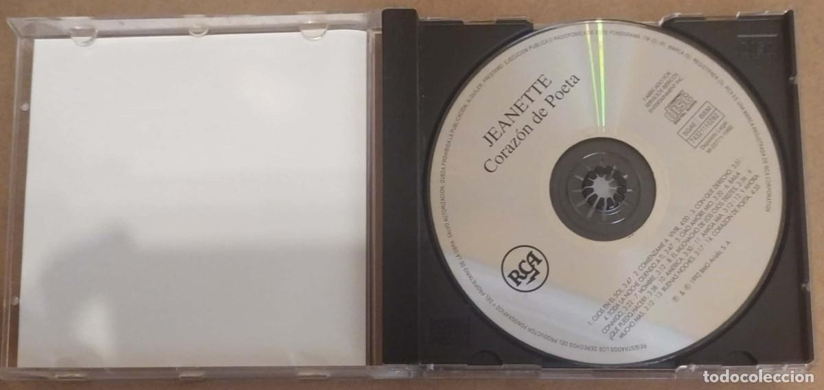 CDs de m&uacute;sica: JEANETTE (CORAZON DE POETA) CD 1992 - Foto 3