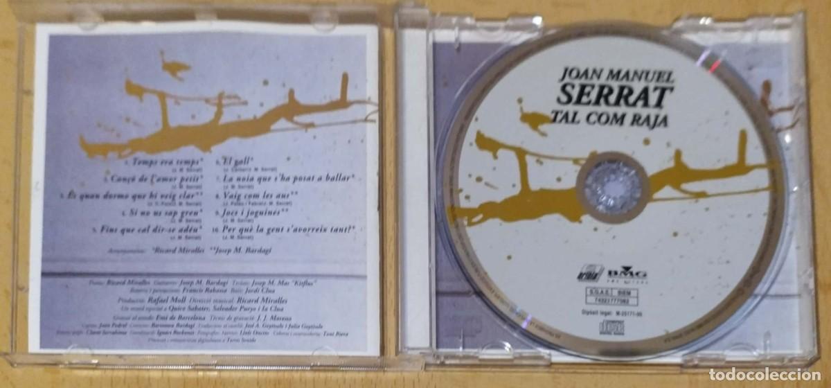 CDs de m&uacute;sica: JOAN MANUEL SERRAT (TAL COM RAJA) CD 2000 - Foto 3