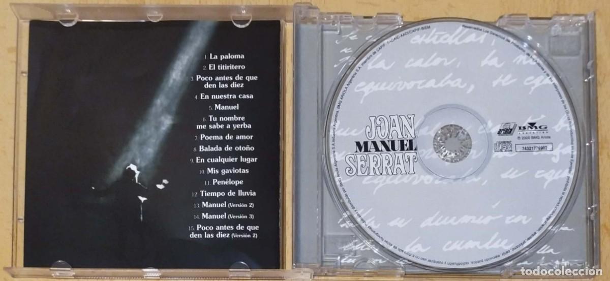 CDs de m&uacute;sica: JOAN MANUEL SERRAT (LA PALOMA) CD 2000 - Foto 3