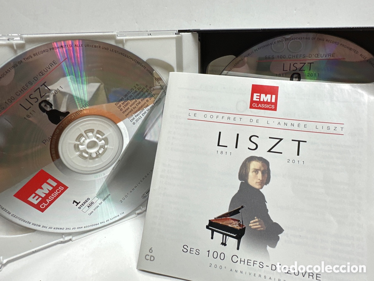 CDs de m&uacute;sica: Liszt - Le Coffret de lann&eacute;e Liszt (6xCD, Comp) 2011 - Foto 3