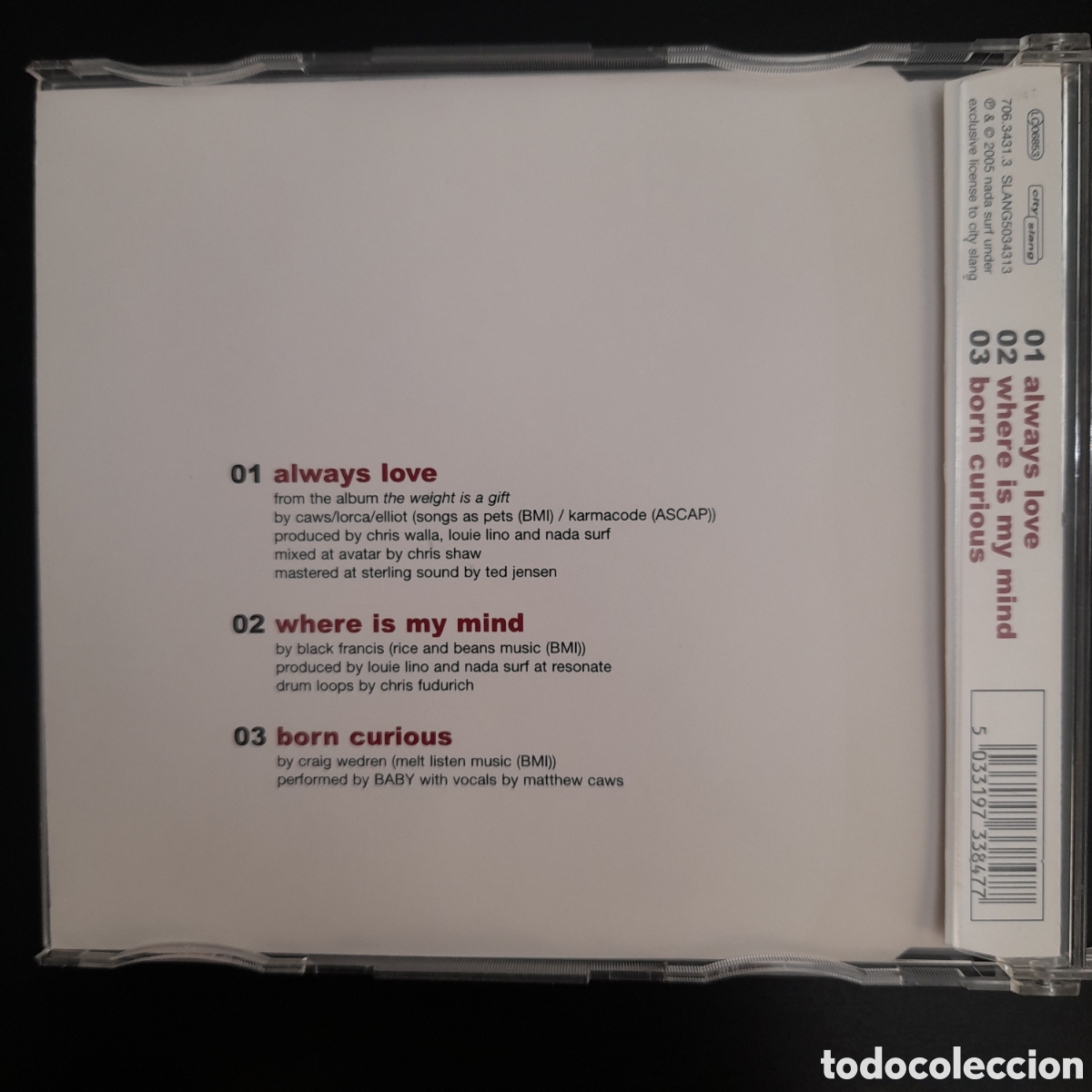 CDs de m&uacute;sica: Nada Surf &ndash; Always Love. 2005, UK. CD, Single - Foto 2