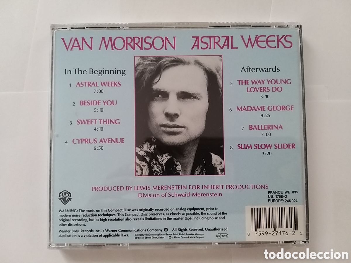 CDs de m&uacute;sica: VAN MORRISON - ASTRAL WEEKS CD - Foto 2