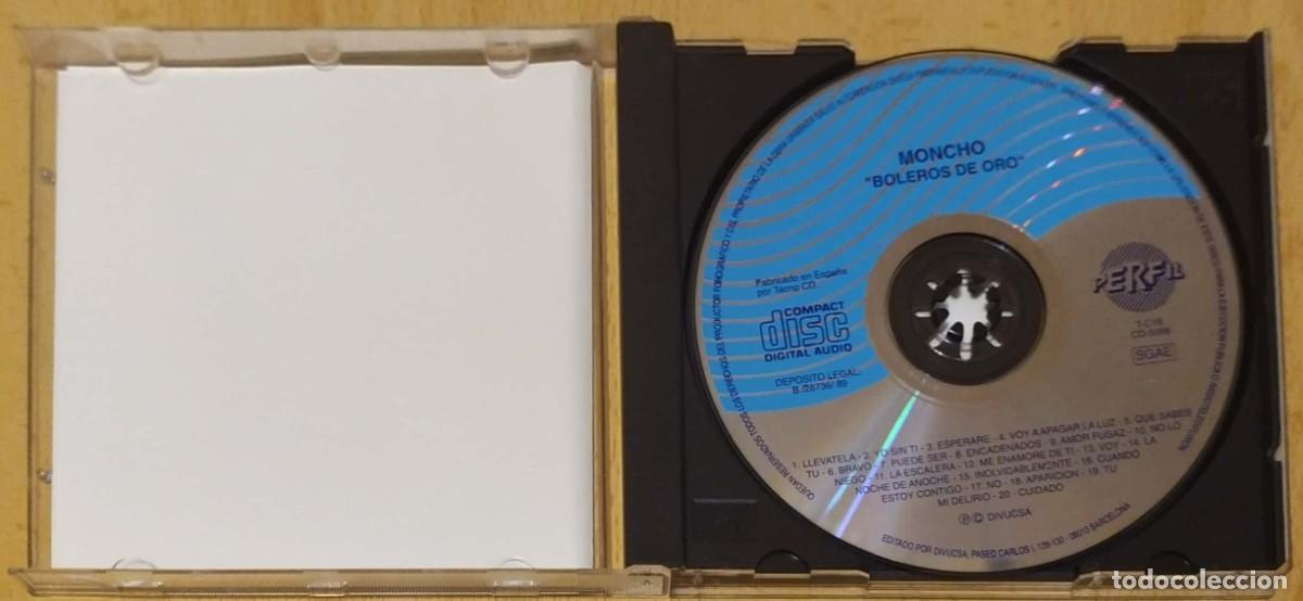 CDs de m&uacute;sica: MONCHO (BOLEROS DE ORO) CD 1989 - Foto 3