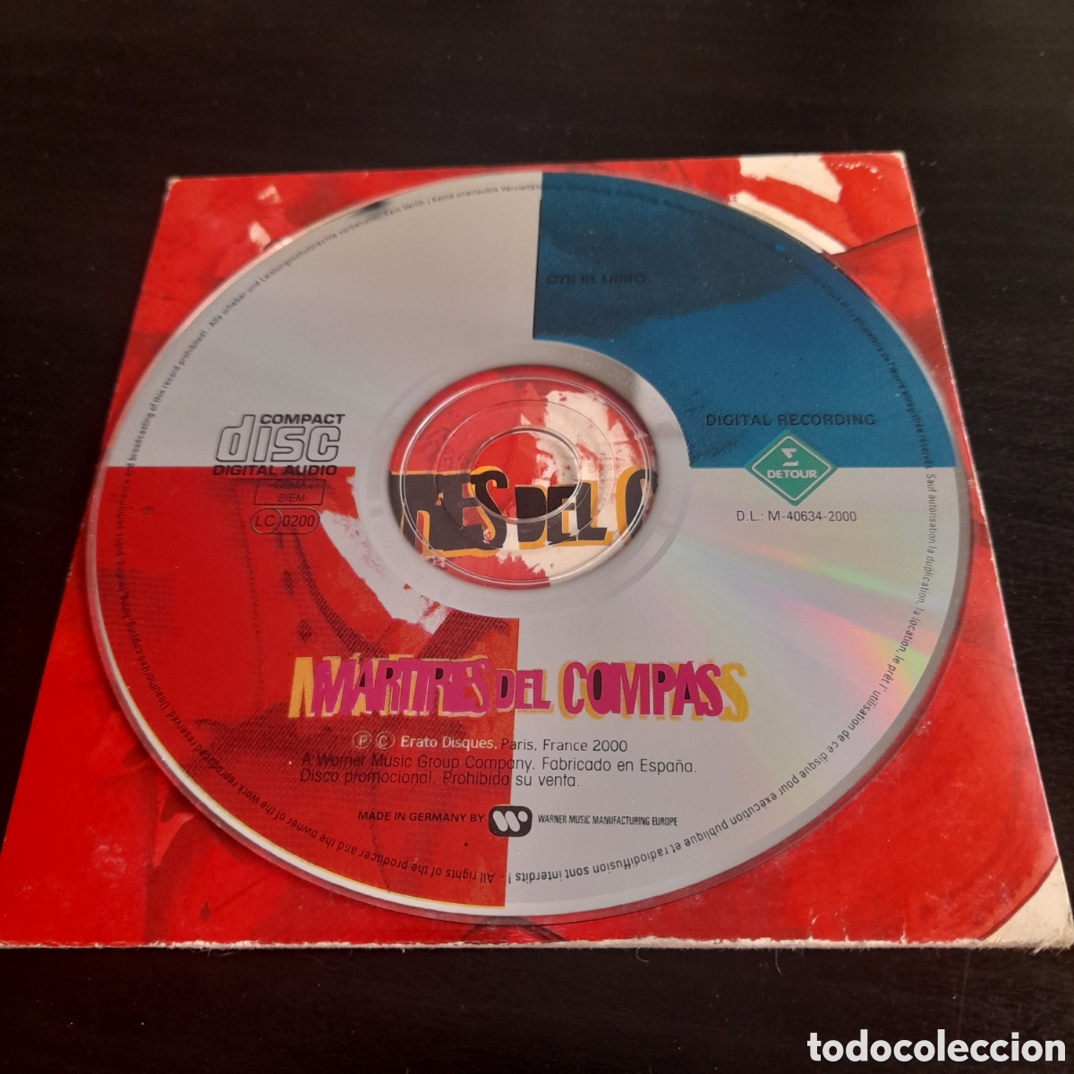 CDs de m&uacute;sica: M&aacute;rtires Del Comp&aacute;s - Oye el libro. Cd single 1999 Europa - Foto 3
