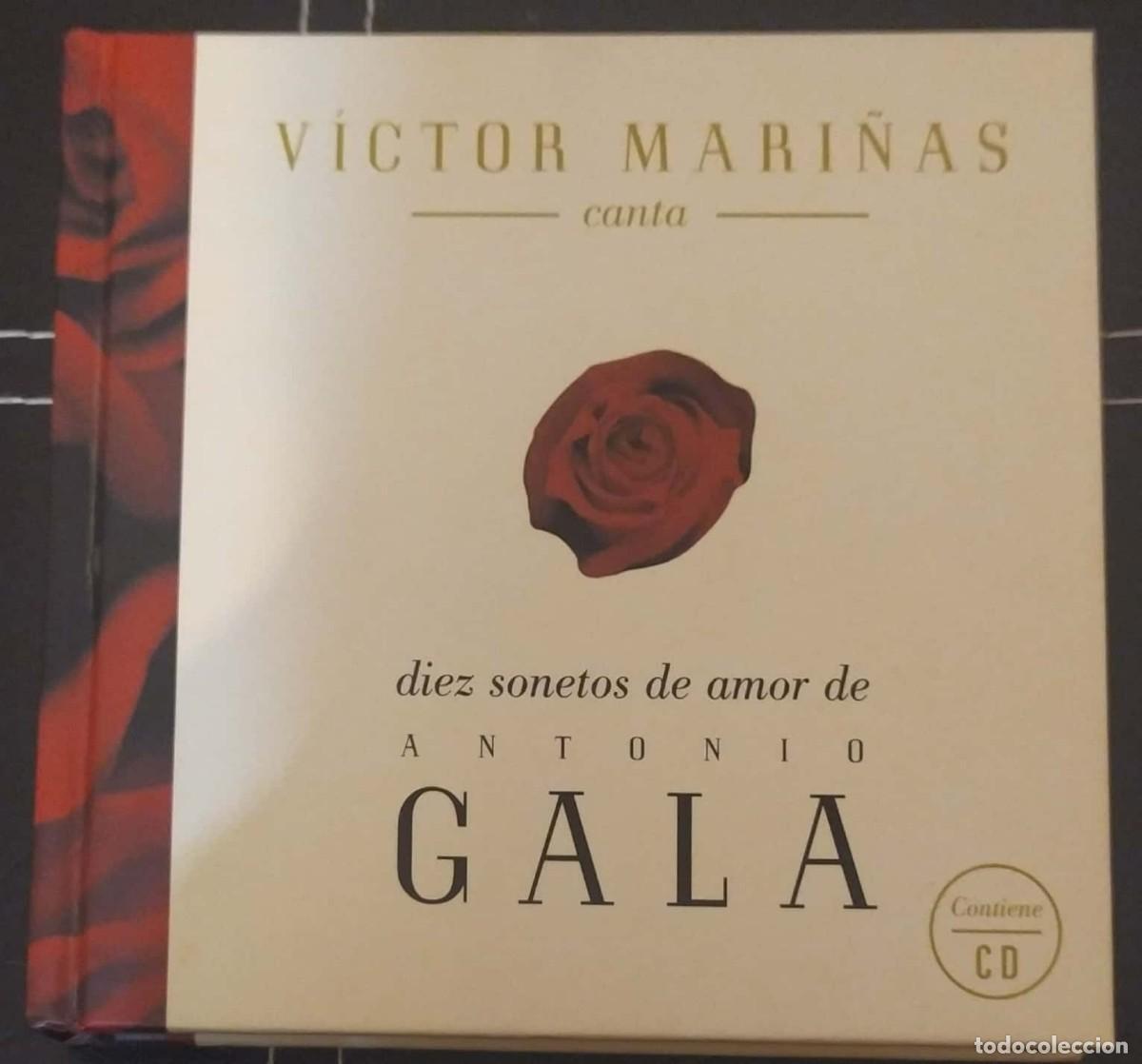CDs de M&uacute;sica: VICTOR MARI&Ntilde;AS (CANTA DIEZ SONETOS DE AMOR DE ANTONIO GALA) CD + LIBRO 1997